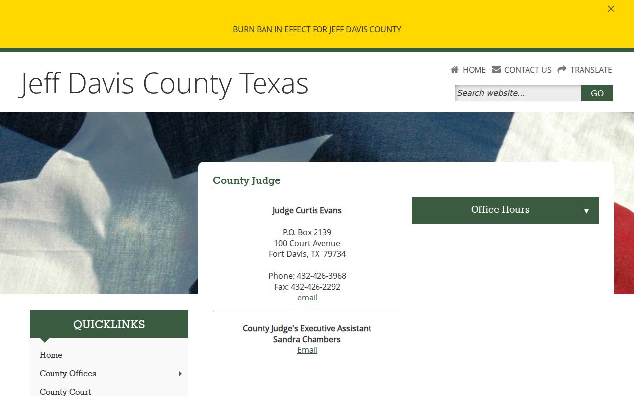 County courthouse contact context for Valentine criminal history access